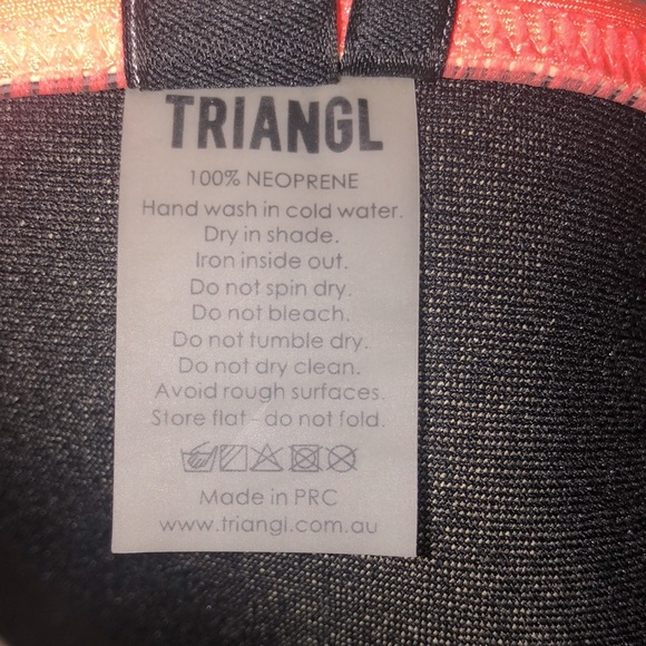 Triangl Neoprene Orange Neon Bikini Bottoms - Picture 6 of 6